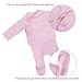 B.B.PIGEONS Newborn Baby Pink Stripe 100% Cutton Outfits Clothing Set Long Sleeve Shirt and Trousers Suit Available 0-3 Months