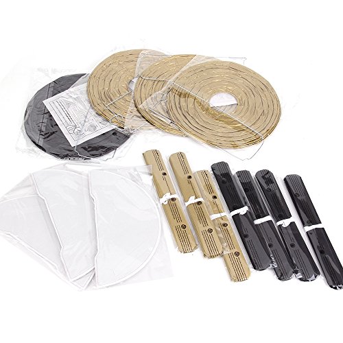 skylove schwarz gold Party Deko Party Decor Seidenpapier Pom Pom Quaste Girlande Polka Dot Tissue Poms Papier Girlande für Hochzeit Baby Dusche Dekoration Bridal Dusche Blau ersten Geburtstag - 7