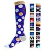 Price comparison product image Compression Socks (1 Pair) for Men & Women by INFINITY - Best for Running, Nurses, Shin Splints, Flight Travel, Skiing & Maternity Pregnancy - Boost Athletic Stamina & Recovery (Jelly Beans, L/XL)