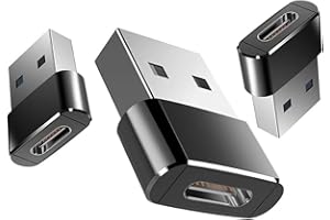 ICABLES USB to USB C Adapter - 3 Pack USBC Type C Female to A Male OTG Charger Cable Converter for iWatch 8 7, MacBook, iPhone 12 13 14 15 Max Pro, Airpods, iPad 10 Air 4 5 Mini 6, CarPlay, Galaxy S23 S24 A34