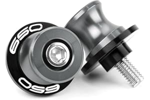 QNXBDKME Motorrad Zubehör Für Z650 Z Ninja 650 2017–2023 2024 2025 Versy650 M8 Ständeraufnahme Bobbins Montageständer Schwingenadapter Schwingenschieberspulen Ständer Schraube Ninja650 Z650RS (Grau)