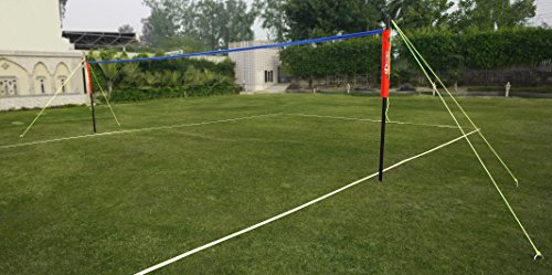 POWERSHOT Kit Complet de Beach Volleyball - Filet, poteaux et marquage au Sol