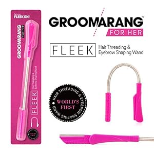 Groomarang for Her- Fleek - World's First & Only- 2 in 1- Facial Hair Remover Epilator Kit and Eyebrow Shaping Wand for… - Image 5