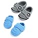 kilofly Socks Baby Boy Newborn Infant Hand Crochet Shoes Booties, Set of 2