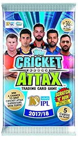 Topps Cricket Attax IPL CA 2017 5S Flow Pack, Multi Color