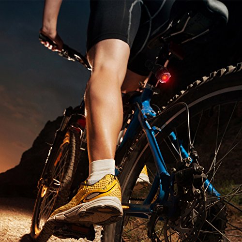 Fahrradlicht,Orinsong LED Fahrradstrahler Set mit 4 Modi, 500 Lumen USB wiederaufladbar Frontlicht 2600mAh Lithium Akku und Rücklicht Fahrrad - 8