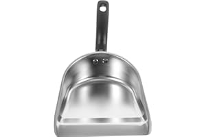 CABILOCK Podręczna Szufelka Metalowa Szufelka Narzędzie Do Czyszczenia Metalowej Szufelki Szufelka Do Czyszczenia Mini Miotła Ręczna Gabinet Łyżka Ze Stali Nierdzewnej Pyłoszczelny Bakelit