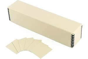 Golden State Art, Archival Slide Storage Case, Acid-Free Metal Edge File Box, Holds Up to 140 Films, Ideal for Store Photos Negatives and Cards, 2.5" x 2.125" x 11" (Tan)