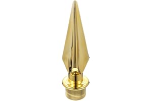 Durabol Soporte para Astas de Bandera Punta Cabeza de Mástil Adornos Accesorios Decoración Bandera de España y China de Mesa (Punta 28mm)