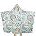 Produktbild Afternoon Tea - Bird Watercolor Regular Scale Beach Towel with Hood Swim Pool Multi-use for Bath/Shower/Pool/Swim 31.8"x51.2"