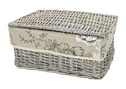 Aufbewahrungs-Kiste mit Stoffeinsatz und Deckel mittel - 2