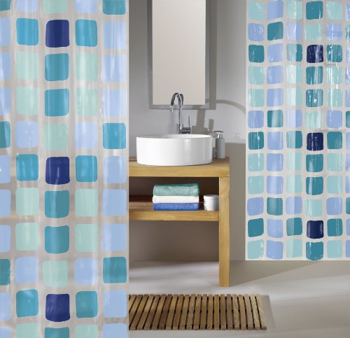 Kleine Wolke 4956721305 Duschvorhang Sonny, 180 x 200 cm, blau - 2