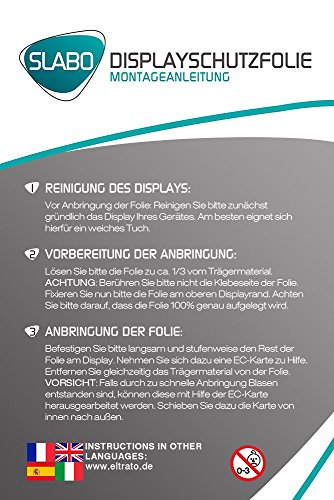 2 x Slabo Displayschutzfolie Medion Lifetab P10356 (MD 99632) Displayschutz Schutzfolie Folie „No Reflexion|Keine Reflektion“ MATT – Entspiegelnd MADE IN GERMANY - 5