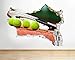 Produktbild tekkdesigns Q648 Tennis Sport Hobby Schlafzimmer zerstörten Wand Aufkleber 3D Kunst Aufkleber Vinyl Raum