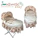 Personalised Cream And Scone Floral Moses Basket Cover