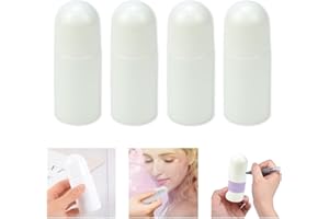 DTYGUIXE 4 Pz Bottiglie a Rullo in Plastica Bottiglie Vuote con Sfera a Rullo da 50ml Contenitori Deodoranti Fai da Te con Sfera a Rullo per Aromaterapia, Profumi, Deodorante e Cosmetici