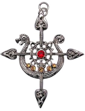 Der Kompass von Yorvik Anhänger Amulett Talisman mit Halskette - Schutz auf Reisen -