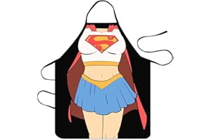 XingDerK Grembiule Divertente Comic per Barbecue Costume Partito Grembiule Cucina Uomo Donna