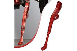 JFG RACING Kickstand for Sur Ron,Adjustable Motorcycle Side Stand Foot Brace Parking Leg Support for Sur Ron Light Bee S/X X160/X260-Red
