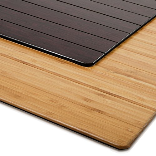 casa pura® Bambusmatte Emma | Testsieger Note 1,2 | Badematte & Saunamatte aus Bambus | 60x90cm | zwei Farben (Dunkelbraun) - 2