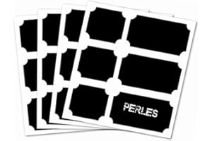 DRAEGER PARIS 1886 D.I.Y with Toga Etiquettes Ardoise STY009, Autre, Noir, 13 x 17.5 x 0.2 cm