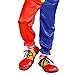 Produktbild Amakando Clownschuhe Zirkus Clownsschuhe Narrenschuhe Harlekin Kinderschuhe Clownskostüm Zubehör Bunte Clown Schuhe für Kinder