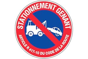 NOVAP Panneau Défense de stationner mise en fourrière - Rigide Ø300mm - 4062402