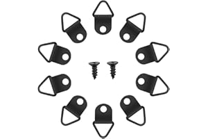 CYIOU 50 pezzi Attaccaglie Snodate Ganci per Quadri e Cornici Triangolo Anello Gancio Appendi Quadri da Parete per Specchi ed Orologi