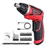 mini akkuschrauber test 2016 【Anwendung】: Der Elektroschrauber eignet sich perfekt für die schnelle und einfache Montage von Flat-Pack-Möbeln sowie das Aufstellen von Regalen, die Installation von Schränken und eine Vielzahl weiterer Heimwerkerarbeiten rund ums Haus.