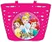Produktbild PREMIUM Fahrradkorb für Kinder "Disney Prinzessinnen" Fahrrad Korb (Pink) Prinzessin Princess Arielle Meerjungfrau Cinderella Aschenputtel Bella Die Schöne und das Biest
