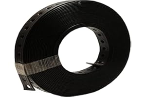 GTTCCG ULITH Montagelochband, Lochband 19mm x 10m, kunststoffummantelt, schwarz