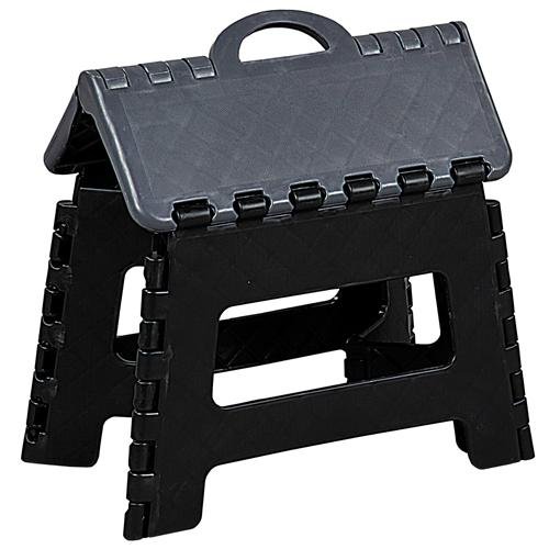 TRITTHOCKER KLAPPTRITT KLAPPHOCKER TRITTSTUFE faltbar Kunststoff 35x22x27schwarz