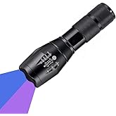 UV Flashlight, WESLITE 365nm & 395nm Ultraviolet Flashlight, Dual UV Flashlights, Multifunctional Black Light Zoomable Pet Ur