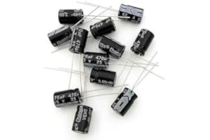 NOBRAND (20 pz) Condensatore elettrolitico 470uf 25 V 8 × 12 mm