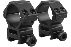 Ranstac 1 Pollici/30mm Anelli di Montaggio Scope per Ottica Fucile Alta/Medio/Basso Profilo 2 Pezzi per 11mm/20mm Picatinny/Weaver Rail CJ/MJJ-01