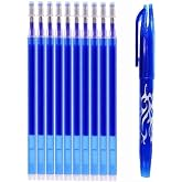 Isı Ile U&ccedil;an Silinebilen Refill Kalem I&ccedil;i Ve Kalem 11 Adet (Mavi)