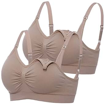 Junlan Womens Nursing Bras Maternity Sleep Padded Wireless