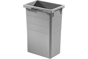 Hailo Waste bin, lightgrey, 37.8 x 26.1 x 52 cm