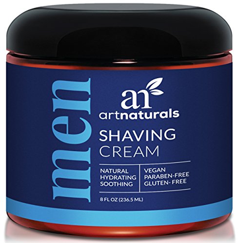 ArtNaturals Men’s Natural Shaving Cream - (8 Fl Oz / 236ml) - Natural, Hydrating and Soothing - Great for Sensitive Skin…