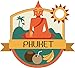 Produktbild Phuket Thailand World City Travel Label Badge Hochwertigen Auto-Autoaufkleber 12 x 12 cm