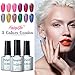 FairyGlo 3 Color Combo Neon Bling Gel Nail Polish UV LED Soak Off Shimmer Manicure Varnish beauty Nail Care Gift Set DIY 10ml 170