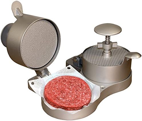Non-Stick Adjustable Double Burger Press with Ejector