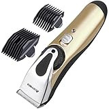 Profi Tierhaarschneider AUGYMER Keramik Wiederaufladbarer Wireless Hunde Katzen Haarschneider Schermaschine Haustier Trimmer Rasierer, Elektrische Geräuscharmer Haarschneidemaschine für Grooming