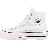 Converse Women's CTAS Lift Hi Black White sneakers Black Size: