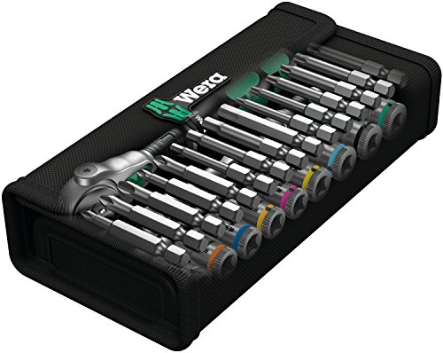 Wera Zyklop Speed-Knarrensatz 8100 SA 6, 1/4 Zoll-Antrieb, metrisch, 28-teilig, 05004016001 - 5