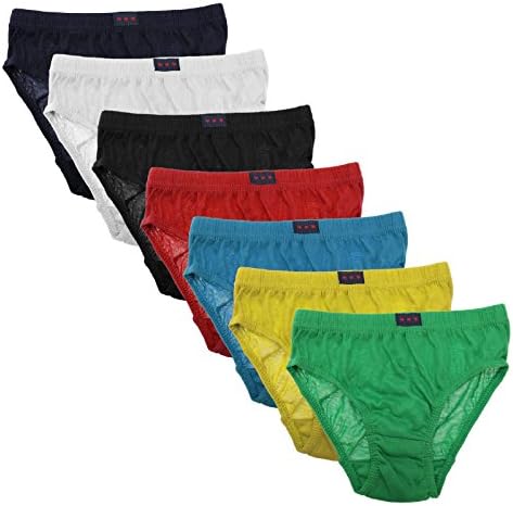 Boy's Extra Soft Colourful Cotton Briefs Pants Set (7 Pair Multi Pack). (7-8 Years)