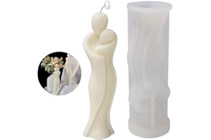 MECCTUCK Moule à bougie en silicone, moule en silicone, moule en silicone 3D pour femme, moule à savon pour couler des bougies, moule en silicone 3D pour ornements faits à la main, bougie parfumée (A)