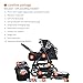 Bergsteiger Rio Combination Pram; soft changing bag; diaper bag; (10-piece mega set; 8 colours)