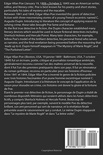 Bilingual Edition: Poe's complete trilogy / Trilogie complète de Poe: French & English Edition: Mystery stories of detective A. Dupin / Histoires mystérieuses du détective A. Dupin