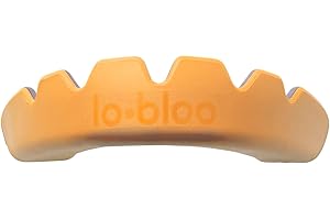 lobloo SLICK Paradenti Professionale Dual Density per sport ad Alto Contatto come MMA, Hockey, Calcio, Rugby. Taglia unica +14yrs (Arancia)
